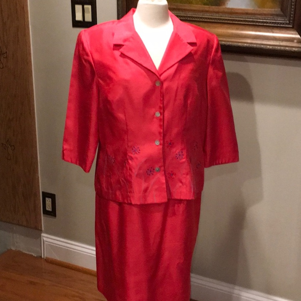 Coral 2 piece dress